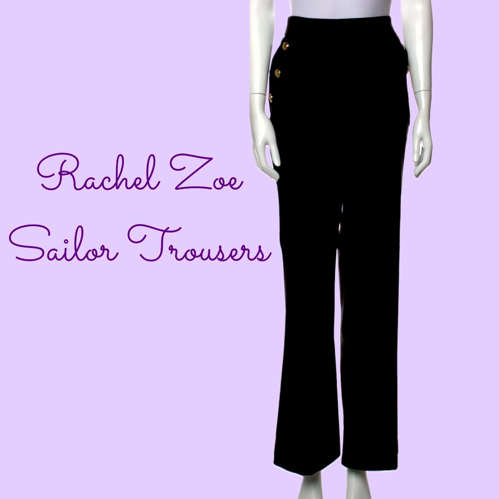 Rachel Zoe High Rise Sailor Trousers 🖤